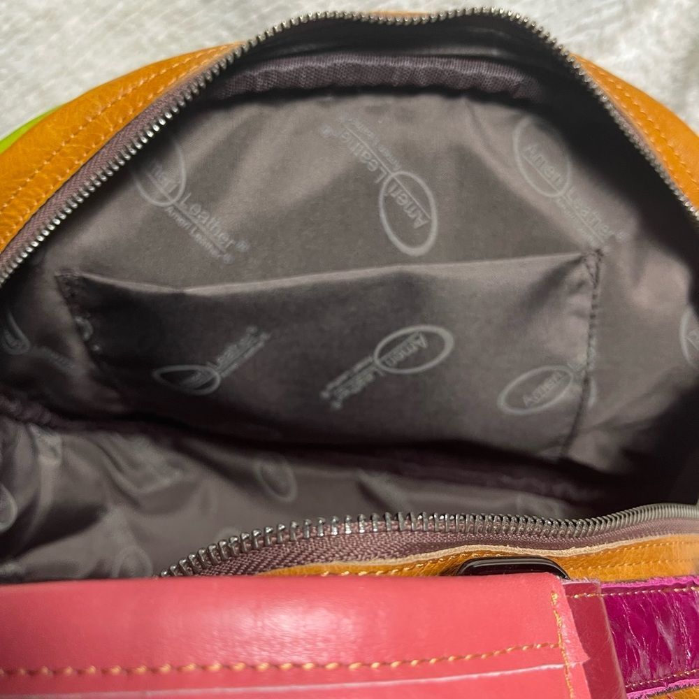 Ameri leather Multicolor Woven Satchel/shoulder B… - image 13